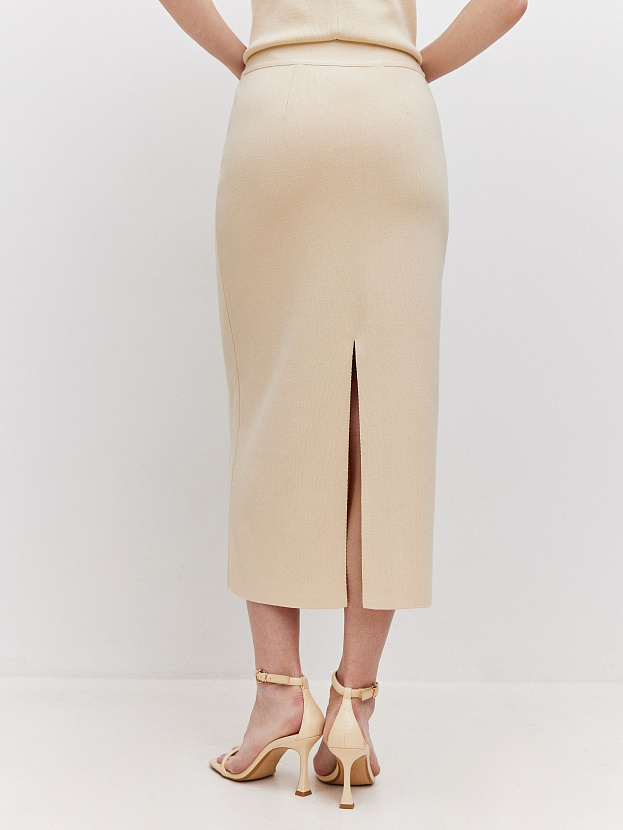 Матрикс юбка трикотажная (кремовый, 44-46)