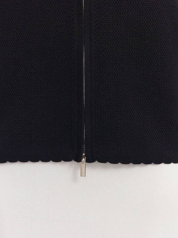 Равена жакет трикотажный (черный, 44-46)