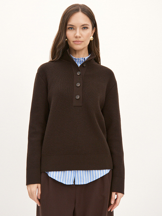 Мюнхен джемпер трикотажный (т.коричневый, 44-46)