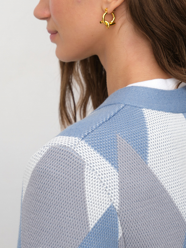 Скай жакет трикотажный (серо-голубой, 44-46)