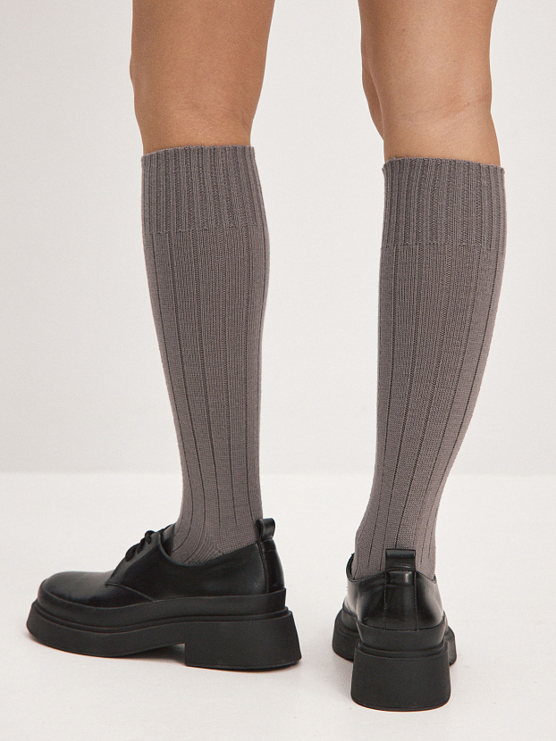 Гольфы трикотажные Степ (серо-бежевый, 36-40)