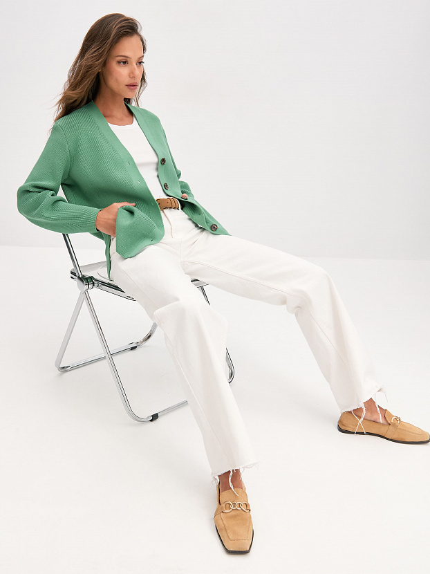 Родос кардиган трикотажный (зеленый, 44-46)