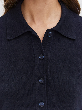 Платье-поло из хлопка и вискозы Сатори