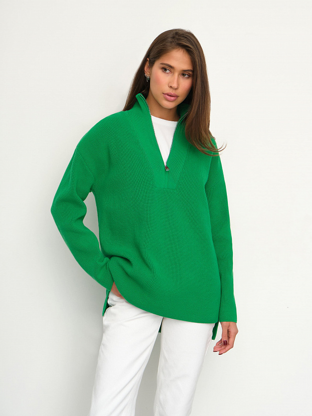 Райди джемпер трикотажный (ярко-зеленый, 44-46)