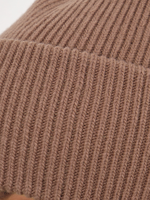 Айсберг комплект (шапка+ шарф) трикотажный (кофе, 56-58)