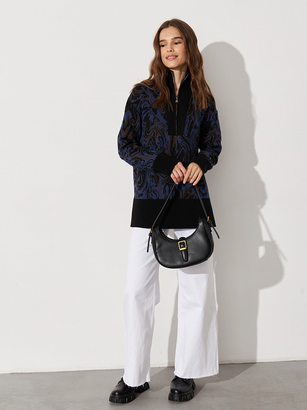 Грация джемпер трикотажный (черный, 44-46)