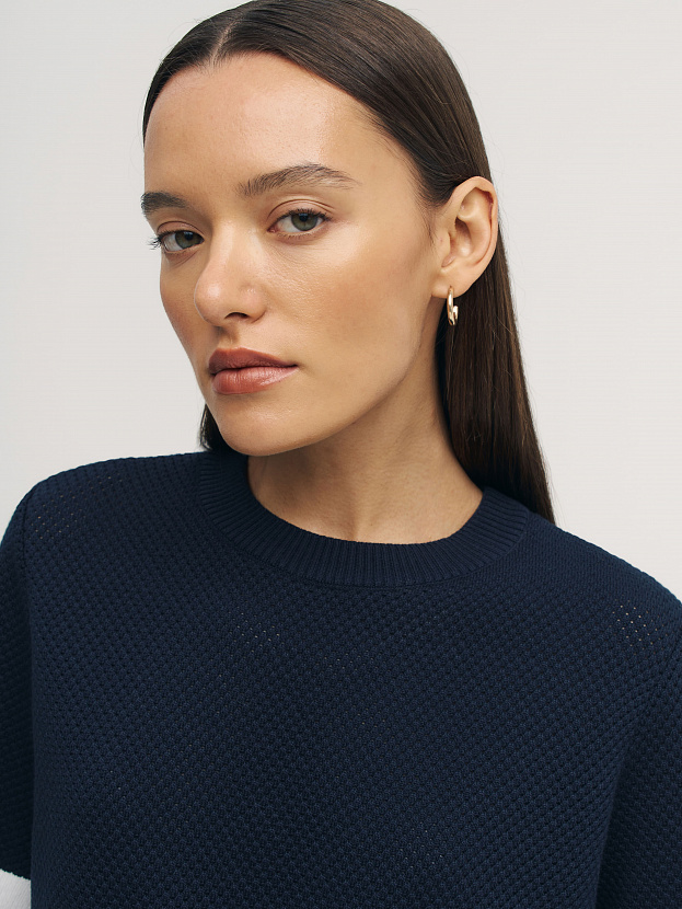 Элмонд джемпер (футболка) трикотажный (т.синий, 44-46)