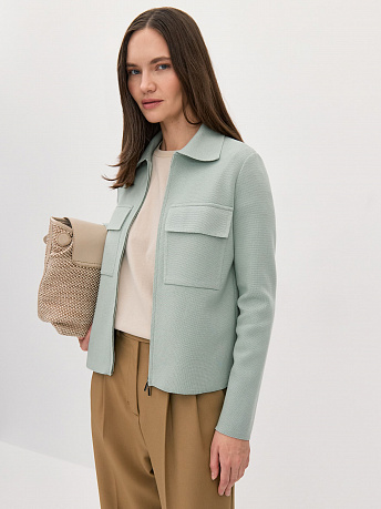 Жакет с акцентными карманами Давиль