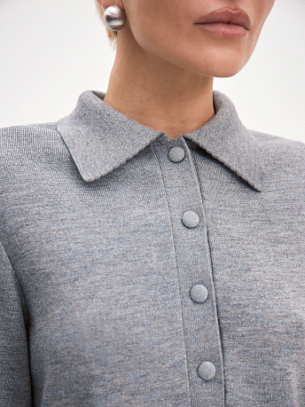 Джемпер из шерсти мериноса с вискозой и люрексом Логан