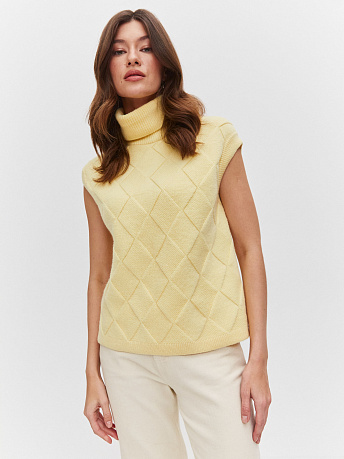 Жилет с шерстью мериноса и кид-мохером Дарина