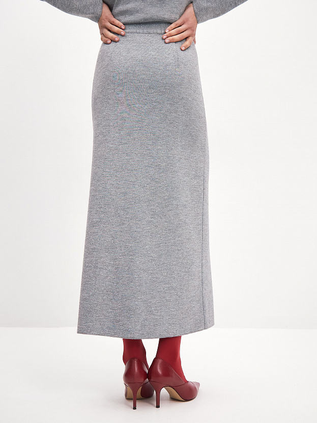 Рене юбка трикотажная (серо-голубой, 44-46)