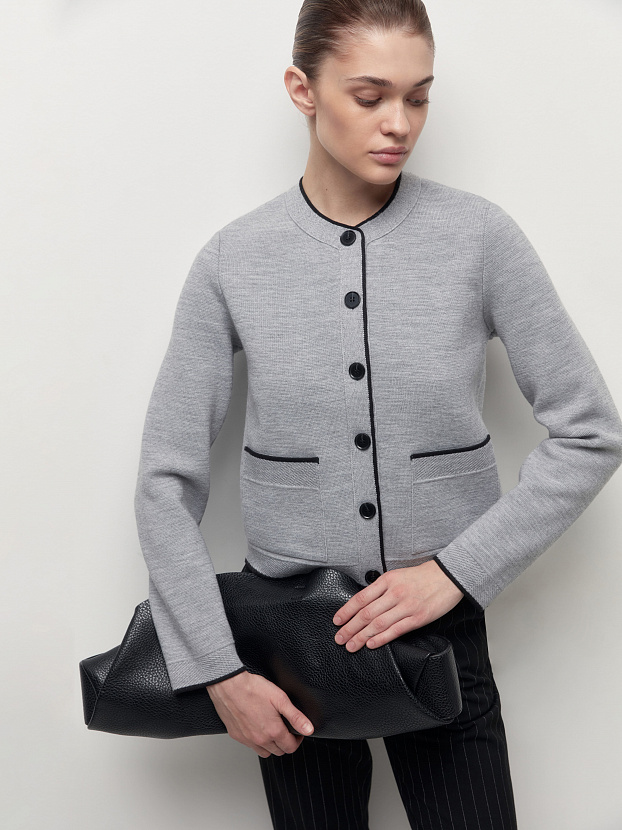 Сириус жакет трикотажный (светло-серый меланж, 46)