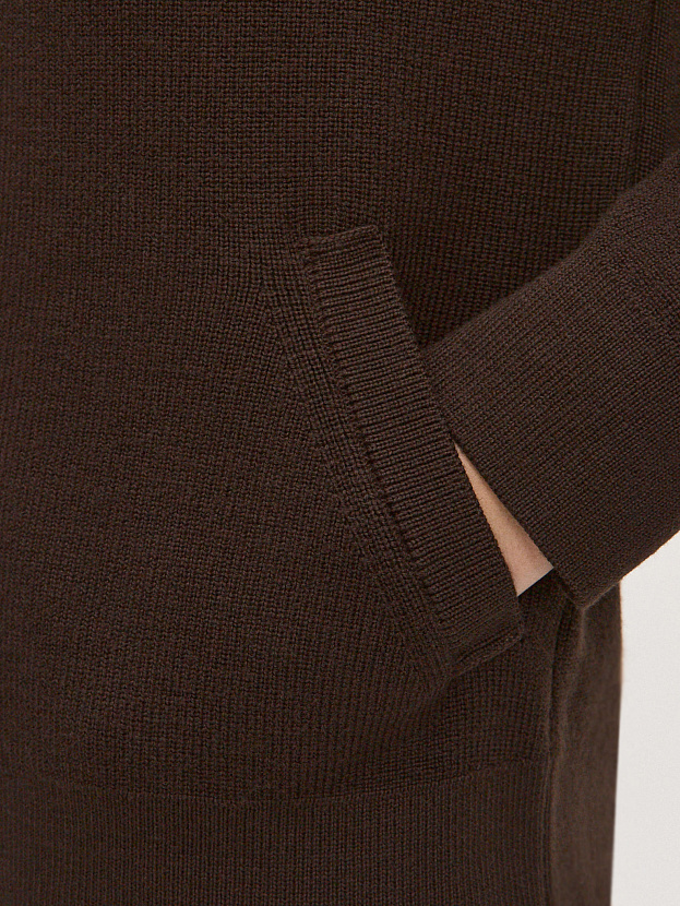 Рига кардиган трикотажный (темно-коричневый, 44-46)