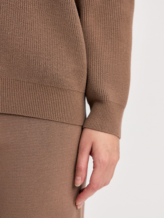 Денвер джемпер (бомбер) трикотажный (какао, 44-46)