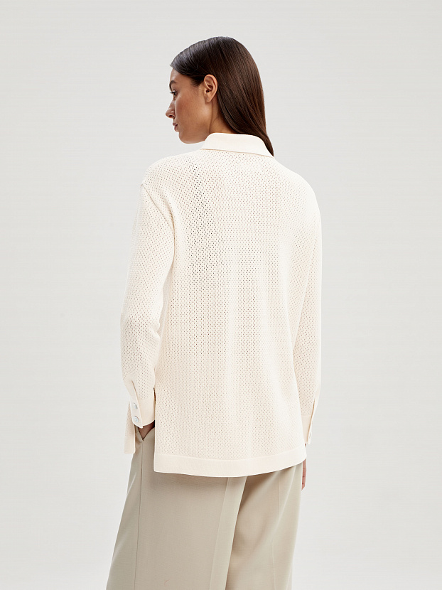 Джули кардиган трикотажный (белый, 44-46)