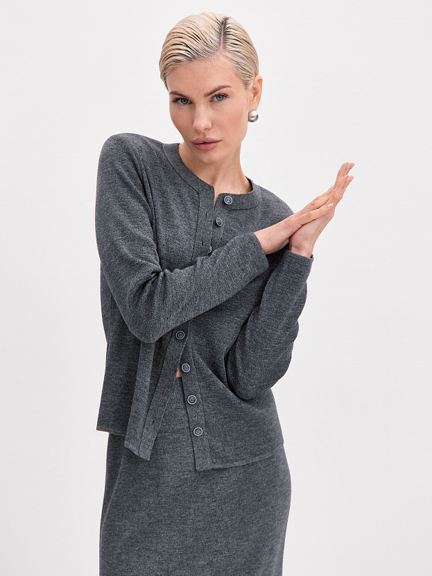 Розалин кардиган трикотажный (маренго, 44-46)