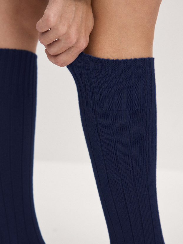 Гольфы трикотажные Степ (т.синий, 36-40)