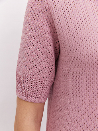 Футболка-поло с перфорацией Симоне