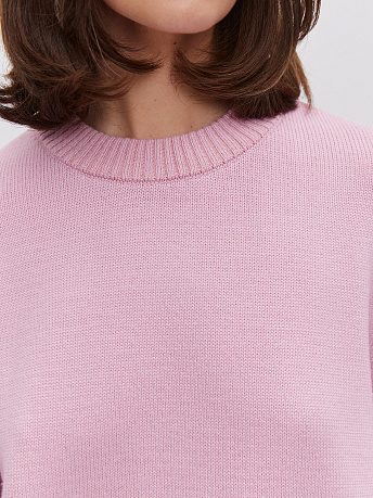 Джемпер из шерсти мериноса с акцентными полосками Кураж