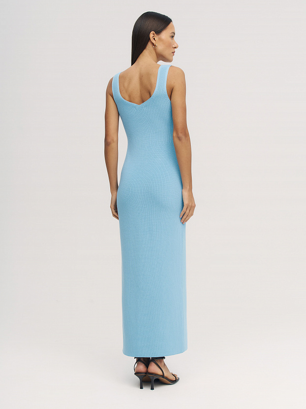 Прима платье трикотажное (голубой, 44-46)