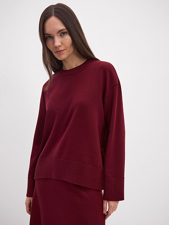 Джемпер из шерсти мериноса и вискозы Дания