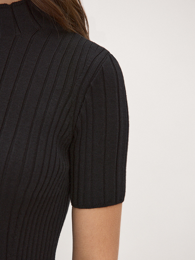 Дайси водолазка трикотажная (черный, 44-46)