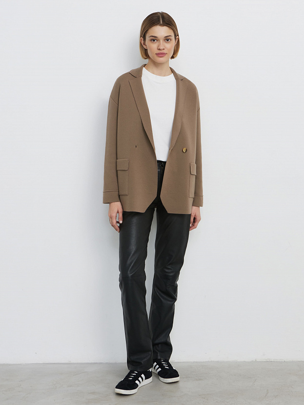 Монако пиджак трикотажный (какао, 44-46)