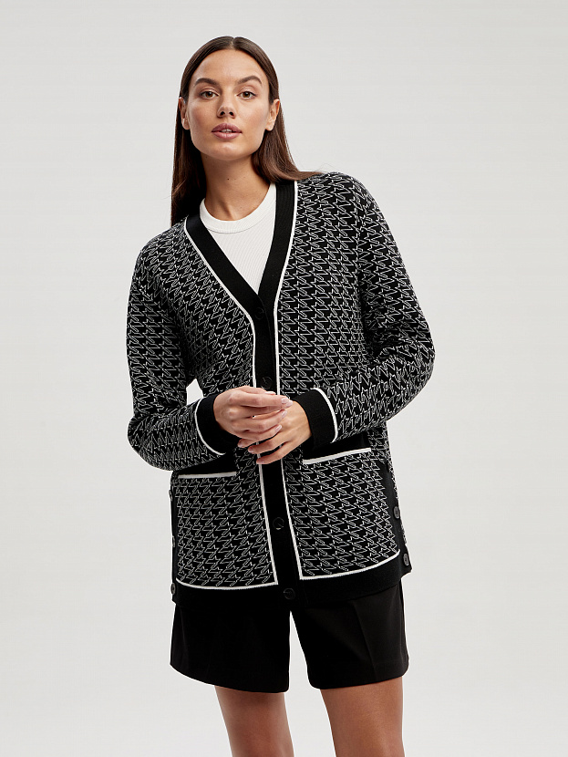 Сандро кардиган трикотажный (черный, 44-46)