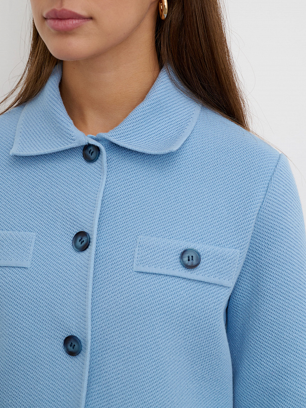 Марсо жакет трикотажный (голубой, 46)