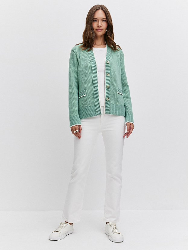 Амега кардиган трикотажный (мятный, 44-46)