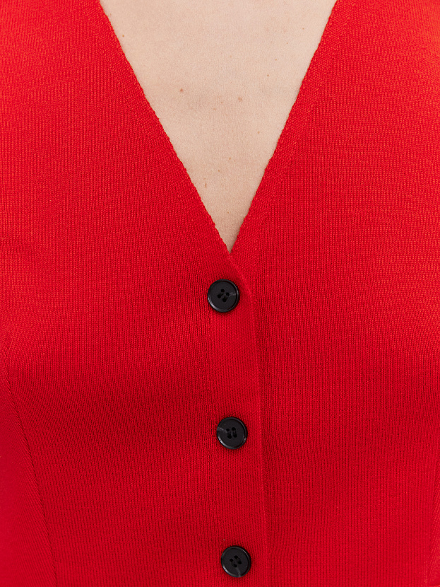 Трейси жилет трикотажный (красный, 44-46)