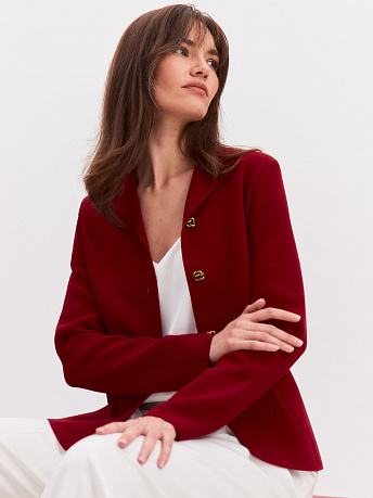 Жакет из хлопка и вискозы Кристи