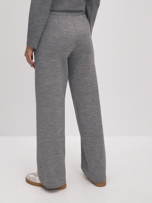 Фуджи брюки трикотажные (серый меланж, 44-46/164-170)