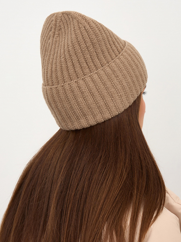 Лайт2 шапка трикотажная (бежевый меланж, 56-58)