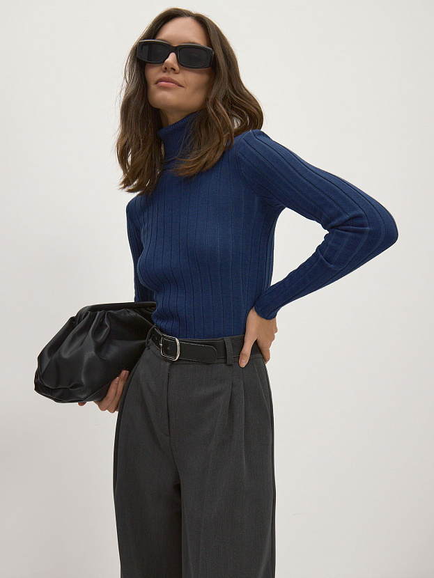 Веста водолазка трикотажная (темно-синий, 44-46)