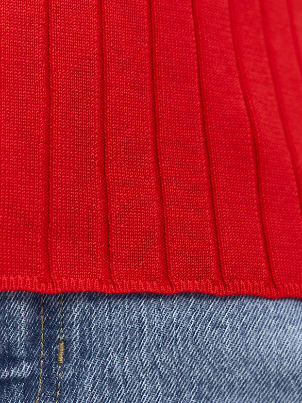 Вега джемпер (поло) трикотажный (красный, 44-46)