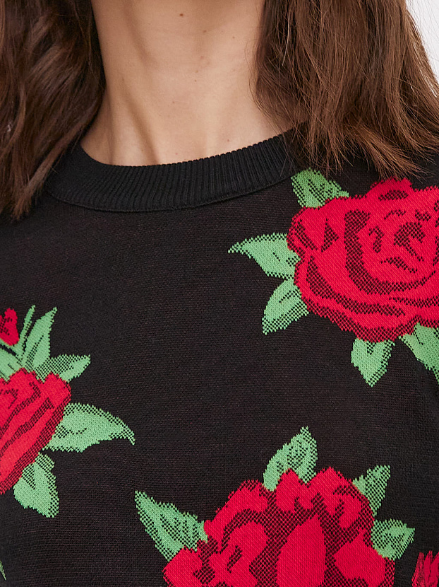 Рози джемпер трикотажный (черный, 44-46)