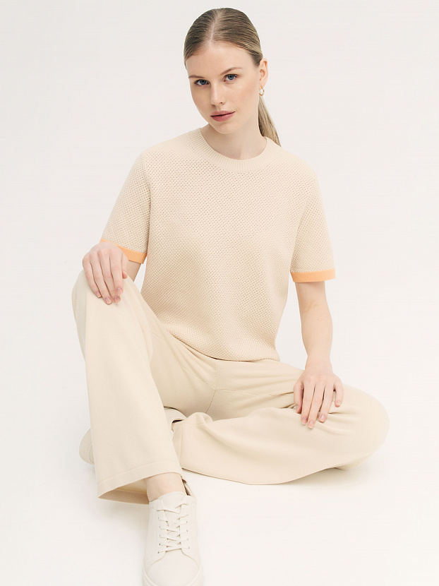 Элмонд джемпер (футболка) трикотажный (кремовый, 44-46)