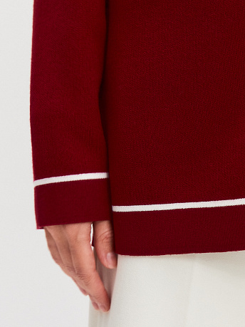 Кардиган с карманами из хлопка и вискозы Сара