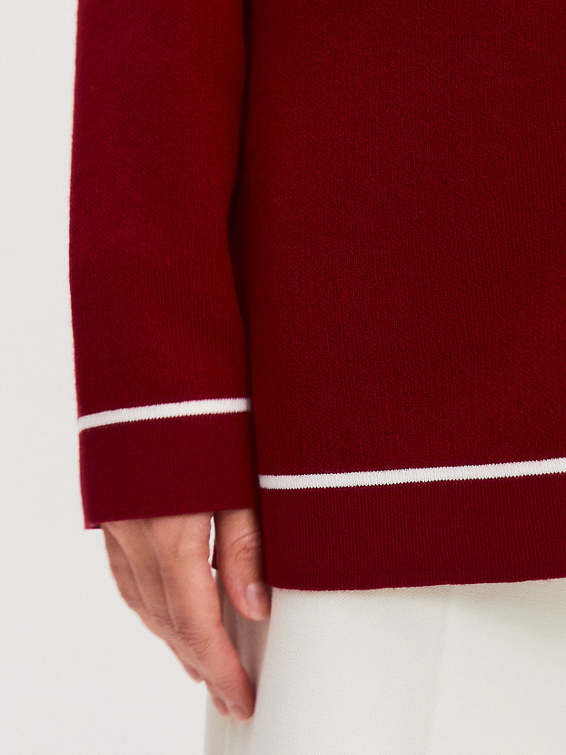 Сара кардиган трикотажный (вишневый, 44-46)