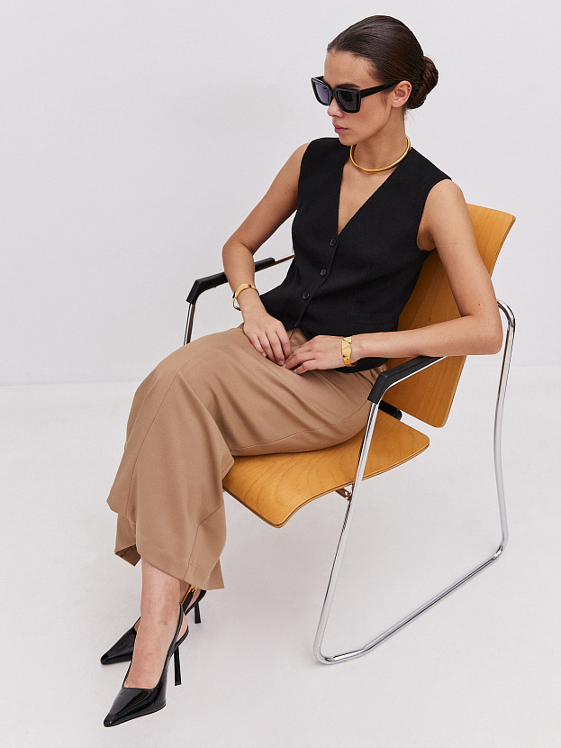 Трейси жилет трикотажный (черный, 44-46)