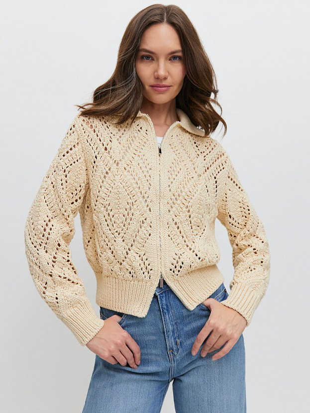 Риччи джемпер (бомбер) трикотажный (кремовый, 44-46)