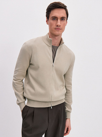 Кардиган мужской на молнии из хлопка