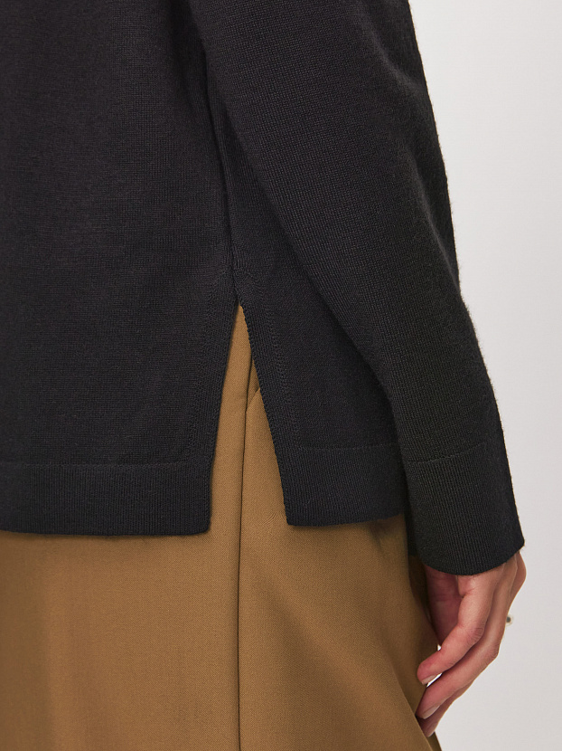 Джем кардиган (рубашка) трикотажный (черный, 44-46)