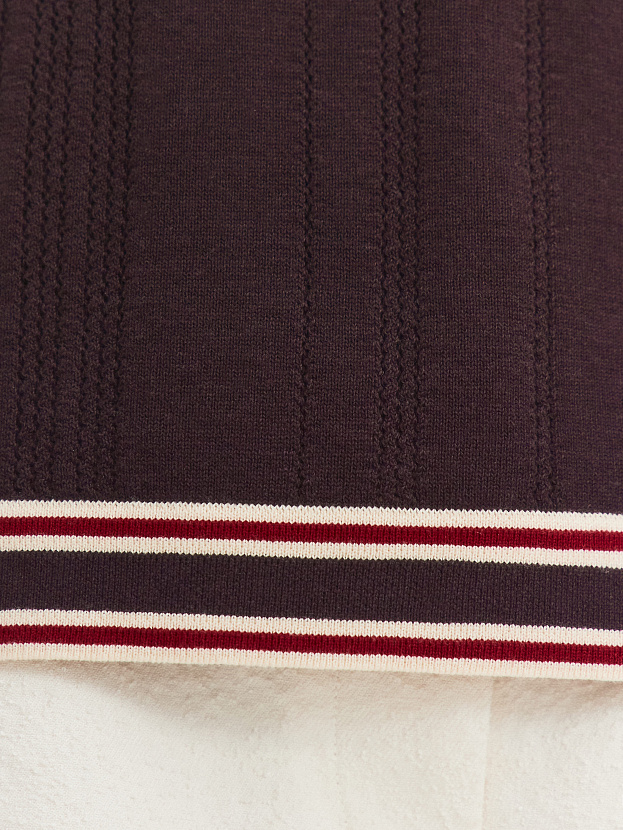 Данте джемпер (футболка) трикотажный (т.коричневый/кремовый, 44-46)