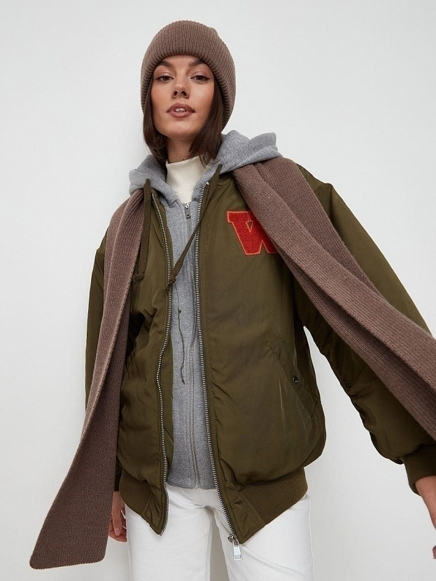 Ботаника комплект (шапка+шарф) трикотажный (кофе, 56-58)