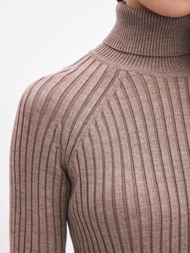 Бридж водолазка трикотажная (какао, 44-46)