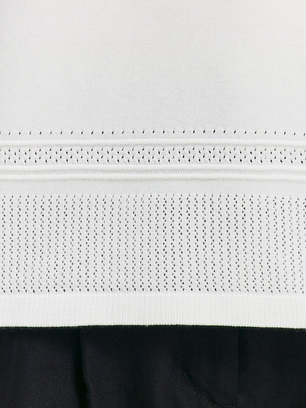 Ариес джемпер (поло) трикотажный (белый, 44-46)