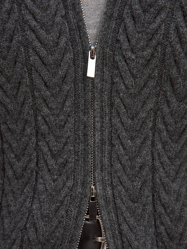 Веллес джемпер (бомбер) трикотажный (серый меланж, 44-46)