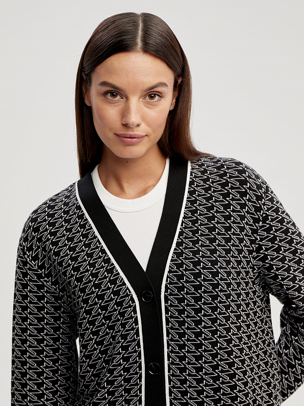 Сандро кардиган трикотажный (черный, 44-46)